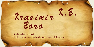 Krasimir Boro vizit kartica